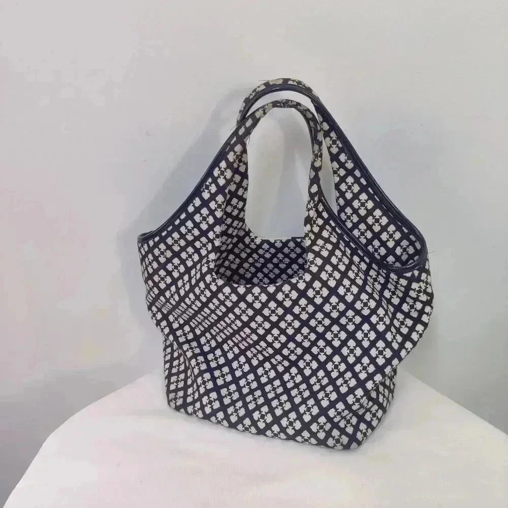 Kate Spade monogram canvas logo square style tote bag - Picture 12 of 15